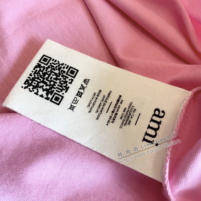Ami專櫃2023SS新款刺繡T恤 男女同款 tzy2659